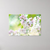 White en roze Misty Lilacs Canvas Afdruk (Voorkant)