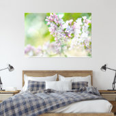 White en roze Misty Lilacs Canvas Afdruk (Insitu (Slaapkamer))