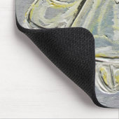 White en Silver Light Guardian Angel Mousepad Muismat (Hoek)