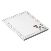 White en Tan Smooth Coat Jack Russell Terrier Dog Notitieblok (Schuin)