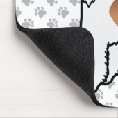 White en Tan Wire Fox Terrier Cute Dog Muismat (Hoek)
