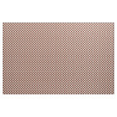 White en Terracotta Poka Dot Stof (Yard (91,4 cm))