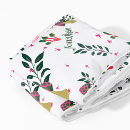 White Enchanted Fairy Forest kwekerij aangepaste n Sherpa Deken