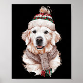 White English Cream Golden Retriever Mom Hond Pupp Poster (Voorkant)