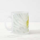 White English Daisy Flower Matglas Koffiemok (Links)