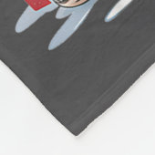 White English Golden Retriever Santa Hat Christmas Fleece Deken (Hoek)