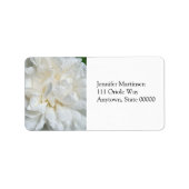 White English roos closeup Etiket (Voorkant)