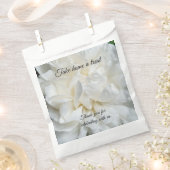 White English roos closeup Favor Bags Bedankzakje (Geknipt)
