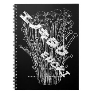 White Enoki Mushrooms Japans briefje Fungus Food Notitieboek