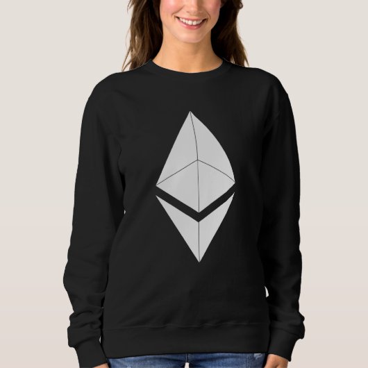 White Ethereum Symbool 1 Trui (Voorkant)