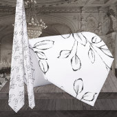 White Eucalyptus Greenery Wedding Stropdas