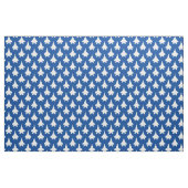 White F-22 Raptor Fighter Jet Pattern on Blue Stof (Fat Quarter)