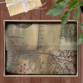 White Faced Black Spanish Bantam Roosters Chickens Tissuepapier