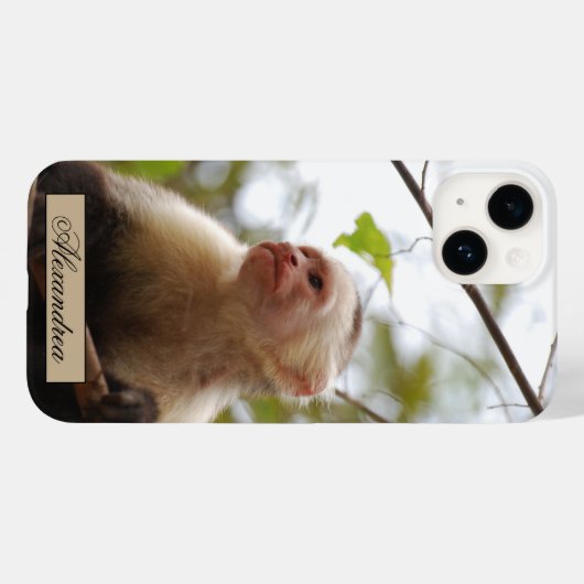 White Faced Capuchin Monkey fotografie Case-Mate iPhone Case (Achterkant (horizontaal))