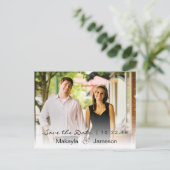 White Fade Horizontale Foto Sla de Kaart Datum op (Staand voorkant)