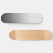 White Fade on Black Fade Skateboard (Horizontaal)