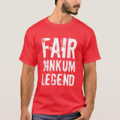 White Fair Dinkum Legend T-shirt (Voorkant)