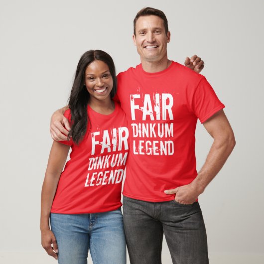White Fair Dinkum Legend T-shirt (Unisex)