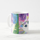 White Fairy Cat Butterflies Rozen Art Mok (Voorkant links)