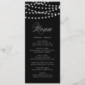 White Fairy Lights | Kaart van het Black Wedding M (Voorkant)