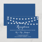 White Fairy Lights | Kaart voor de ontvangst van b (Voorkant / Achterkant)