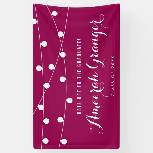 White Fairy Lights | PAARS AFSTUDEREN Spandoek (Verticaal)