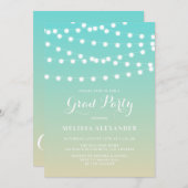 White Fairy Lights | Uitnodiging tot Afstuderen Om (Voorkant / Achterkant)