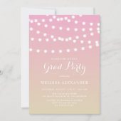 White Fairy Lights | Uitnodiging tot Afstuderen Om (Voorkant)