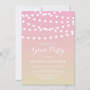 White Fairy Lights   Uitnodiging tot Afstuderen Om