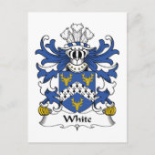 White Family Crest Briefkaart (Voorkant)