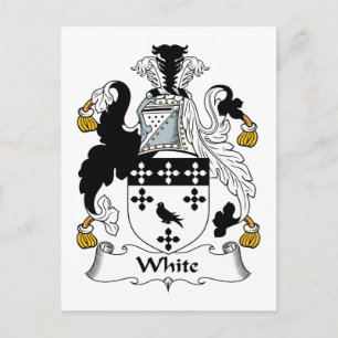 White Family Crest Briefkaart