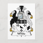 White Family Crest Briefkaart (Voorkant)