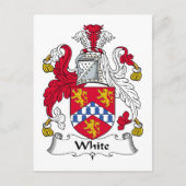 White Family Crest Briefkaart (Voorkant)