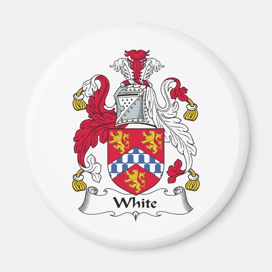 White Family Crest Magneet (Voorkant)