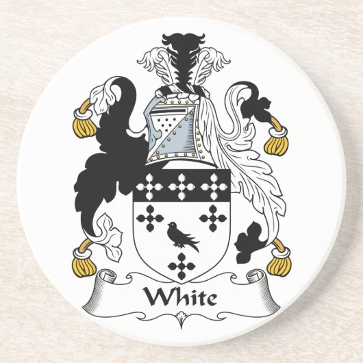 White Family Crest Onderzetter (Voorkant)