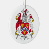 White Family Crest Ornament (Rechts)