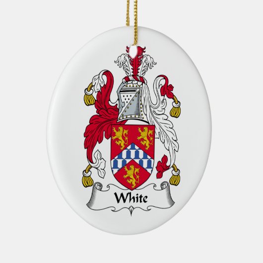 White Family Crest Ornament (Rechts)