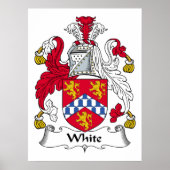 White Family Crest Poster (Voorkant)