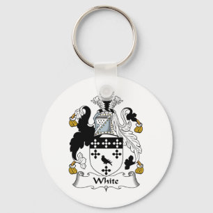 White Family Crest Sleutelhanger