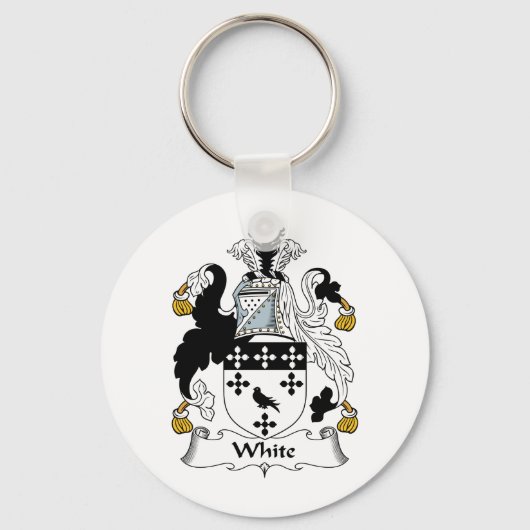 White Family Crest Sleutelhanger (Voorkant)