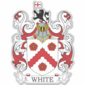 White Family Crest Sticker (Voorkant)