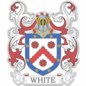 White Family Crest Sticker (Voorkant)