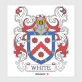 White Family Crest Sticker (Vel)
