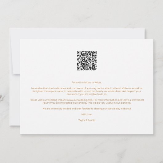 White Fancy Golden Minimalist Branches 2 Photos (Achterkant)