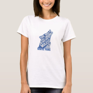 White Fang van Jack London Blue Book Quote T-shirt