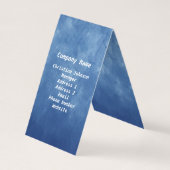 White Fantasy Deer Head Antlers Big Rozen Blue Visitekaartje (Achterkant)