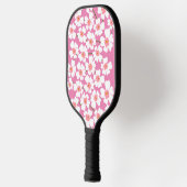 White Fantasy Flower Lover Pattern Roze Pickleball Paddle (Links)