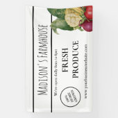 White Farmhouse Produce Boerderij Business Banner (Verticaal)
