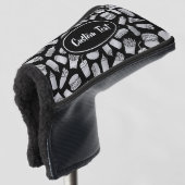 White Fast Food Icons Pattern Golfheadcover (3/4 voorkant)