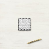 White Fast Food Icons Pattern Post-it® Notes (Op bureau)